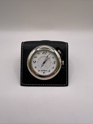 Montblanc Reisewecker Travel Alarm Clock 7056 Quartz Swiss Made Vintage