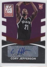 2014-15 Panini Donruss Purple Die-Cut 63/74 Cory Jefferson #22 Auto 0h4