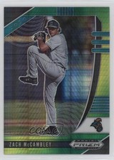 2020 Panini Prizm Draft Picks Green & Yellow Hyper Zach McCambley #PDP75 h3a