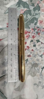 Sheaffer Prelude 23k Gold Electroplated,  Gold Plated Medium Nib Fountain Pen 