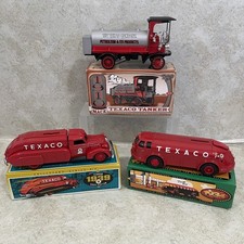 Lot of 3 Vintage ERTL Texaco Collectors Series Coin Bank Die Cast Metal READ