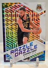 Stephen Curry 2024-25 Panini Mosaic Razzle Dazzle Case Hit SSP #7 - Warriors
