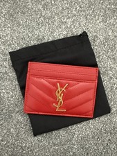 Saint Laurent YSL Leather Card Holder - BOXED