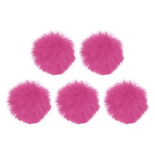 Furry Microphone Windscreen 10mm x 55mm Rose Pink 5 Pack
