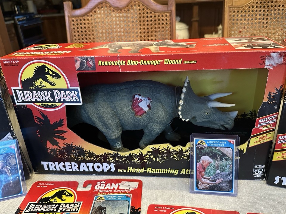 Rare series 2 kenner Vintage Jurassic Park Collector Trading Card Lot ...