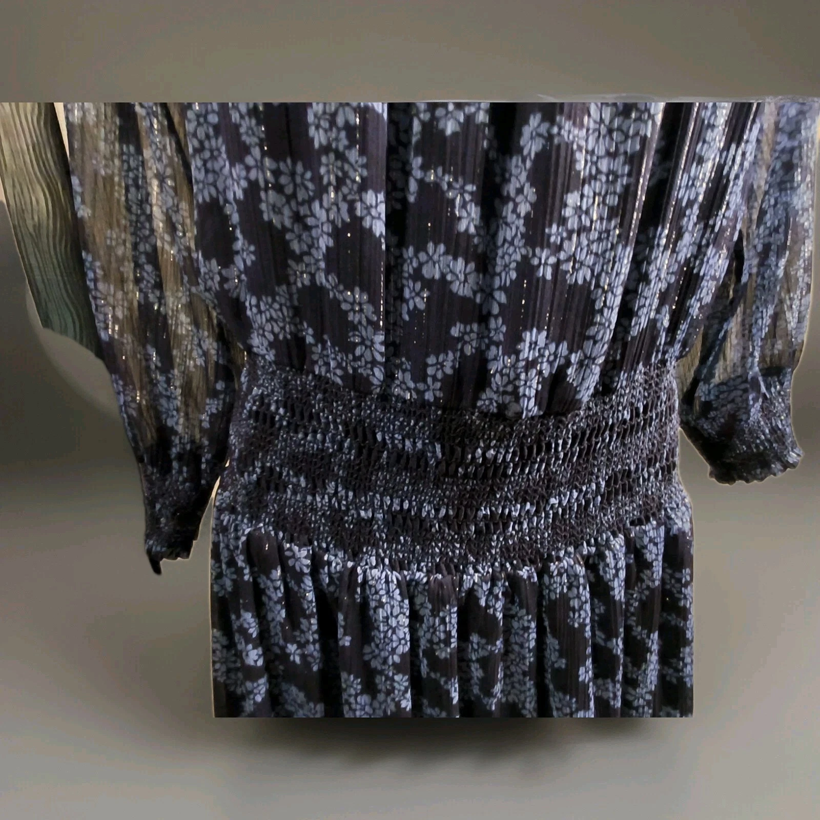 Abito Michael Kors Arbor scollato spalle scoperte mirtillo. Taglia P S