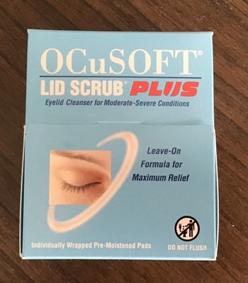 Ocusoft lid scrub Plus Eye Cleanser  30 Pack Exp 2027