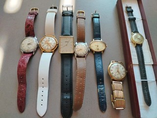 Lot De 7 Montres Mécanique Vintage Lip Pop Ondex Felca Eterna Verbel Mondia