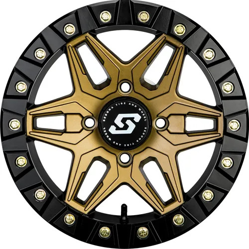 Sedona Split 6 Bronze 14x7 Rim 4/110 5+2 Yamaha Grizzly 700 4x4 07-18 - Picture 2 of 6