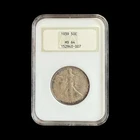 1939 Walking Liberty Silver Half Dollar 50C 90% Silver NGC MS64 Old Fatty - 0398
