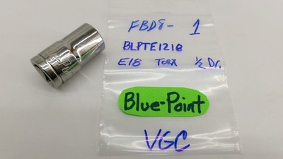 Blue Point tools 1/2'' drive E18 Inverted TORX BLPTE1218 Nice!