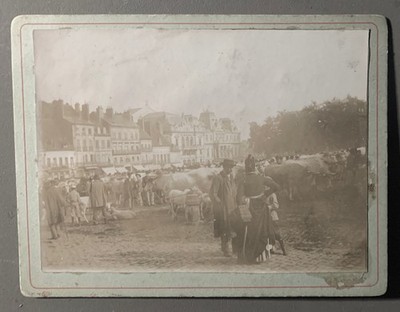 Altes FOTO auf Karton AUTIN 71 Ochsenmarkt Messe Marsfeld