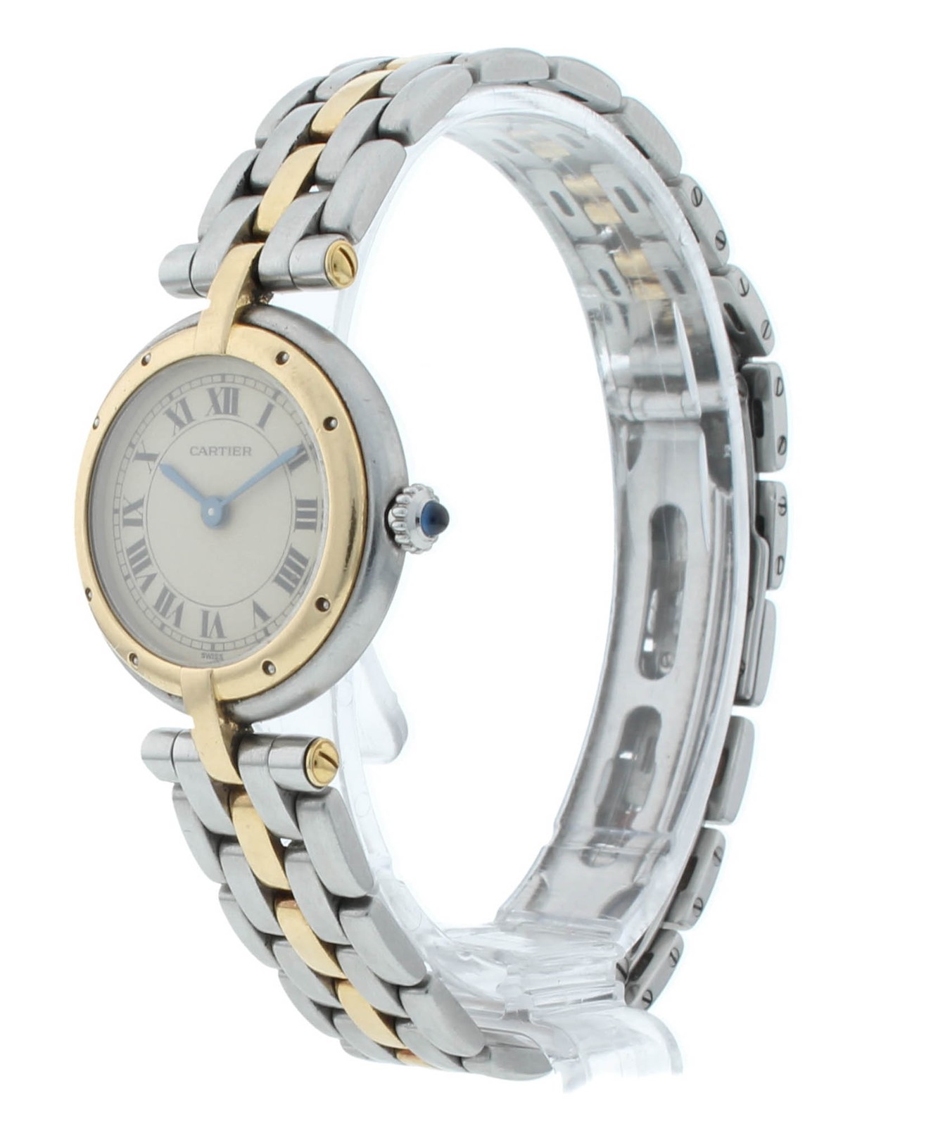 Cartier Panthère Vendôme 23.5mm Quartz 18k Gold & Steel Ladies Watch 166920 image 5