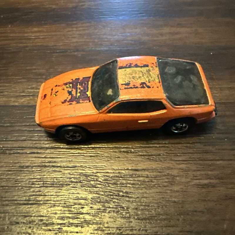 Hot Wheels Upfront 924 Vintage 1978 Porsche Orange Die Cast 1/64 Hong Kong
