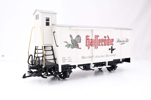 LGB Spur G 47260 Bierwagen mit Bremserhaus - "Hasseroder" | Condition: Used