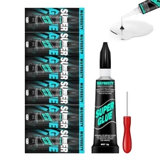 6Pcs 3g Clear Super Glue, Fast Drying Superglue with a Opener, x 6PCS 