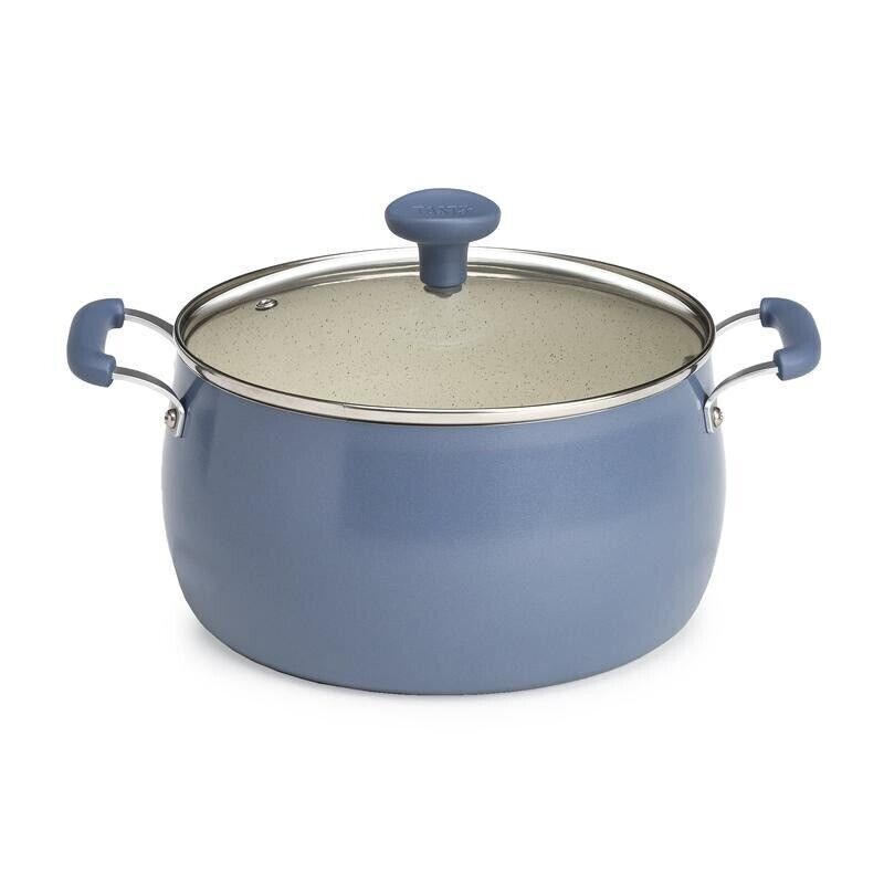 5 Quart Non-Stick Ceramic Dutch Oven with Glass Lid Induction Safe Cookware