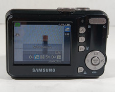 Samsung S860 8.1 MP Black Digital Camera Point Shoot NO SD Card TESTED