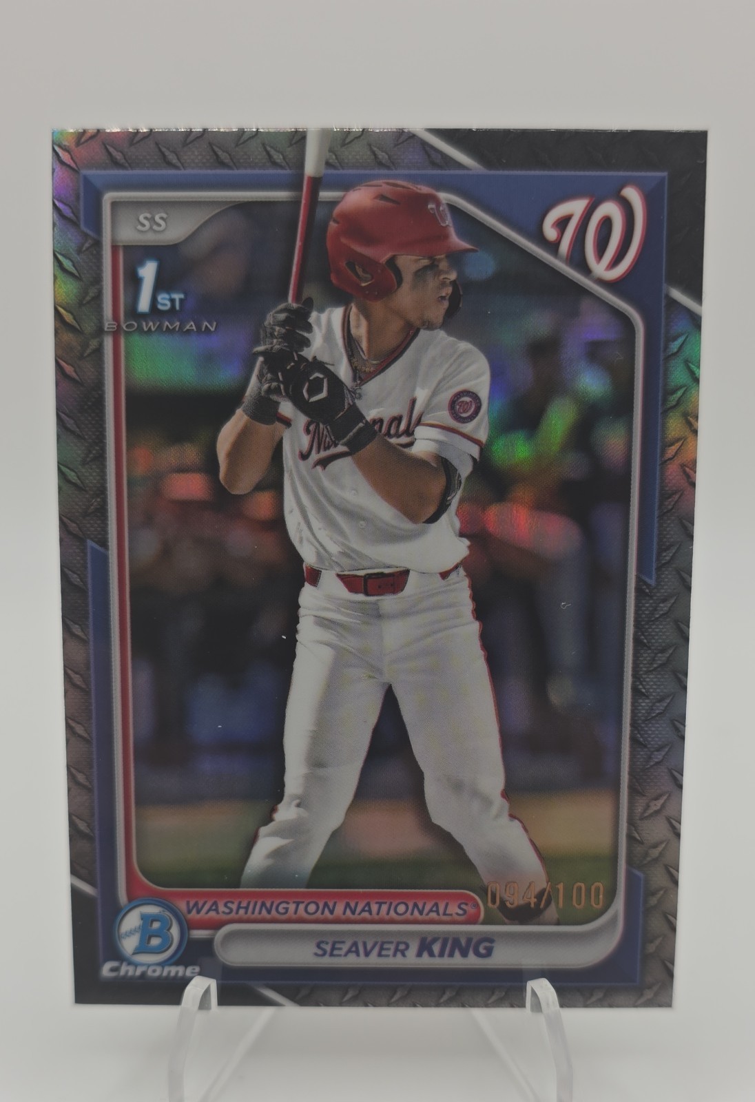 2024 Bowman Draft - Chrome Seaver King #BDC-62 Steel Metal Refractor /100 (RC)