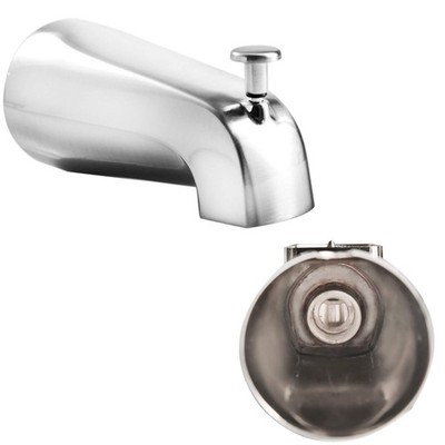 SENTO Silver Universal Bathroom Tub Spout with Diverter, Heavy Duty Durable M...