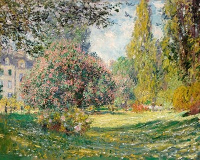 Claude Monet Garden Landscape VINTAGE art print antique painting