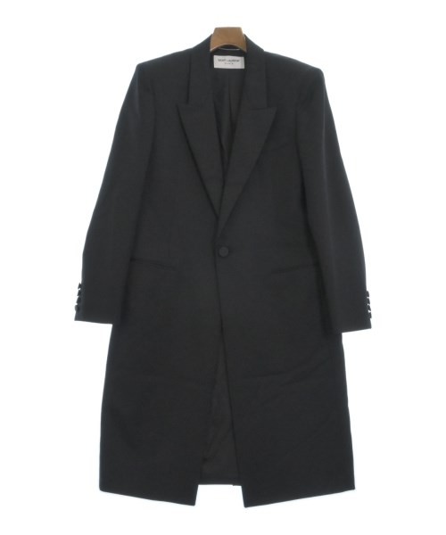 Cappotto uomo Saint Laurent Paris nero 48L lana fodera seta autunno inverno