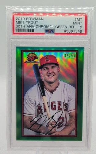 2019 Bowman 1989 Bowman Baseball 30th Anniversary Chrome Mike Trout #B30-MT...