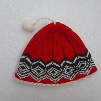 Eisbar Beanie Mütze Merinowollmischung Einheitsgröße Bommel Winter Ski Snowboard