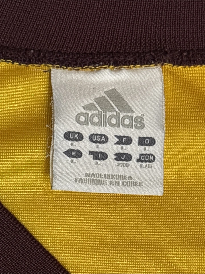 Camiseta deportiva de baloncesto Adidas Arizona State Sun Devils dorada #4 grande de colección para hombre Foto 4 de 4