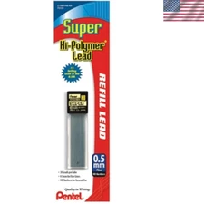 Hi-Polymer Lead Refills, 0.5 mm, HB Hardness, Tube Of 30 Refills