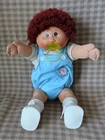 VINTAGE 80S CABBAGE PATCH KIDS BABY WITH PACIFER BLUE OUTFIT DOLL