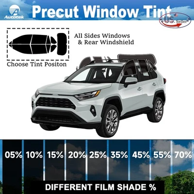 Computerized Custom PreCut 2Ply Window Tint Film Kit For ALL Toyota Rav4 4Door - Image 1 of 4