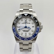 Custom Hand-Built Automatic Watch - 40mm White Batman GMT