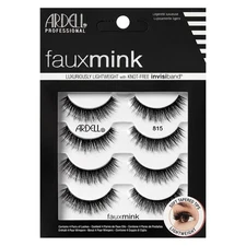Ardell Lash Faux Mink, 815, 4 Pairs Black False Eyelashes