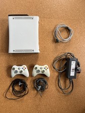 XBOX 360 White Console 120GB HDD Fully Working - 2 Controllers & HDMI Cable