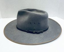 Akubra Cattleman Fur Felt Hat Size 58 Moss Green Grey Australian Cowboy Hat