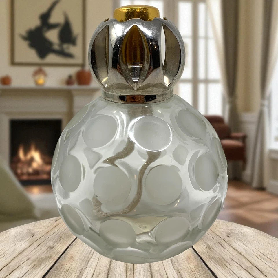 Lámpara Quemador de Fragancia Catalítica Lámpara Esferilada Lunares Esfera Modernista Foto 3 de 4