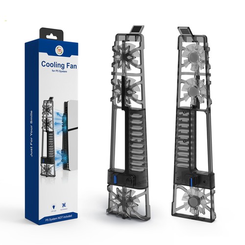 Upgraded Adjustable RGB Cooling Fan for Slim Disc/Digital Console Cooler Fan - Picture 7 of 9