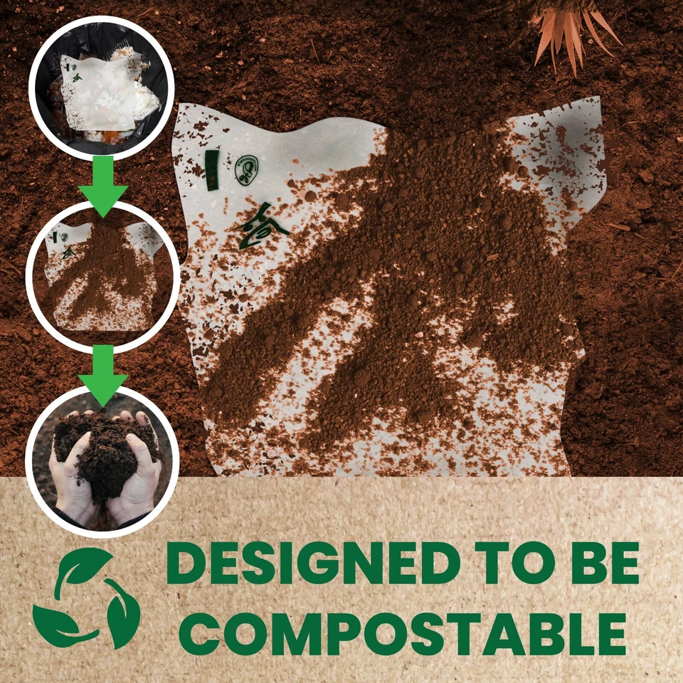 Bolsas de congelador de plástico compostables de 1 galón 60 CT - sin BPA, reutilizables 11x11 - FPN Foto 4 de 4