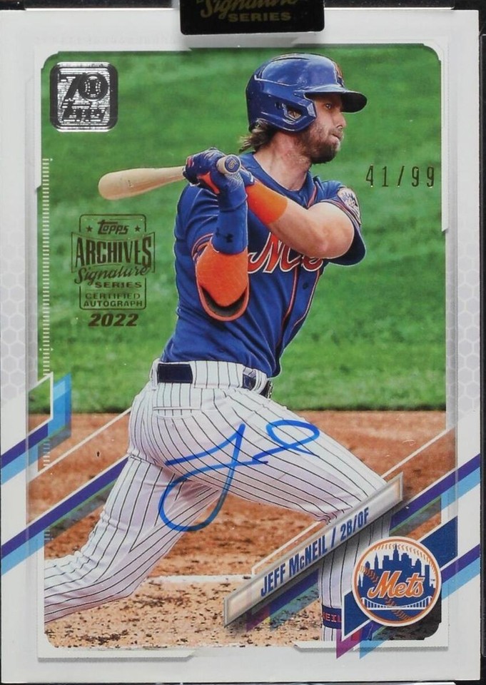 2022 Topps Archives Signature Series - Jeff McNeil #21T-489 - 1 of 1