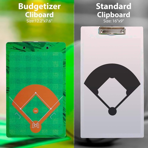 Baseball Clipboard per Allenatori - Tavola da Baseball a Doppia Faccia, Baseball Wh - Foto 4 di 5