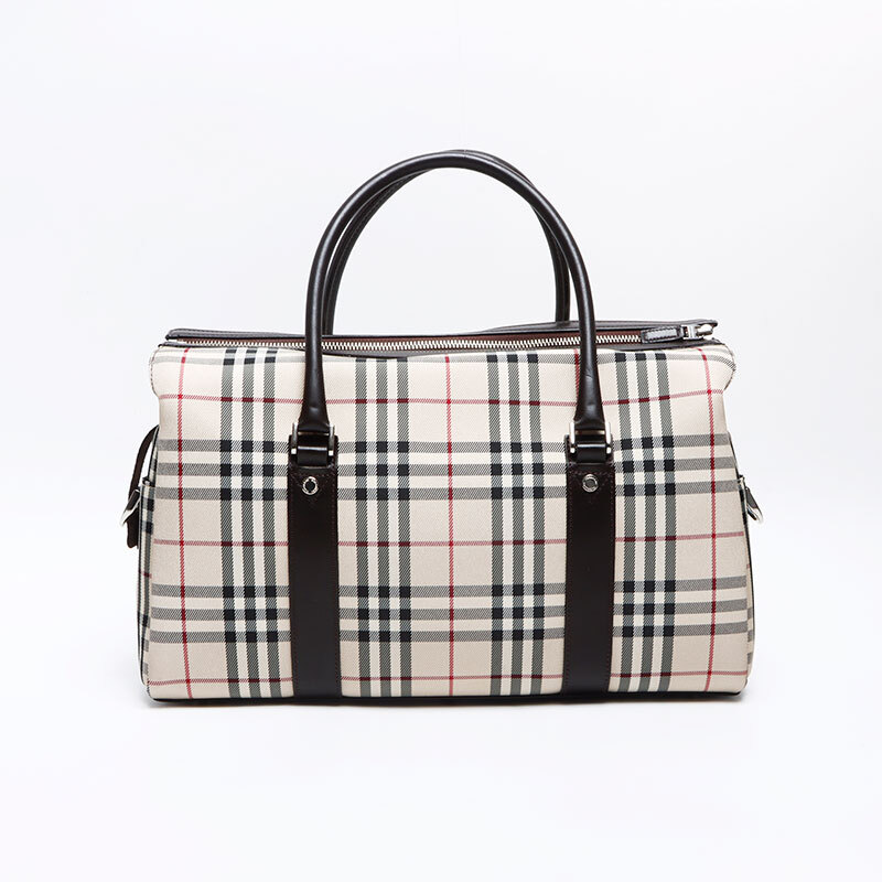 BURBERRY バーバリー 手袋 アームカバー 黒 革製 ノバチェック