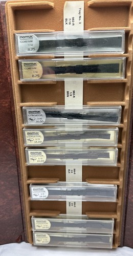 Vintage Mormac Gemex Store Sales Display Case w/ 22 Leather Watch Bands 8-13mm - Picture 9 of 16