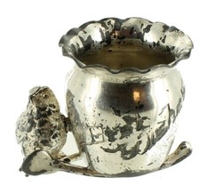 Antique Figural Best Wishes Chick Wishbone Toothpick Holder Derby Silver Plate