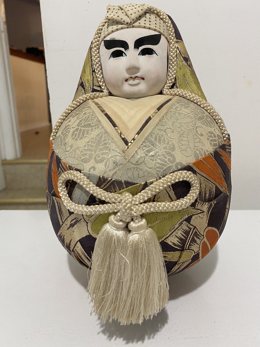 Vintage Japanese Gofun Face Rolly Polly Wedding Dolls Male | eBay