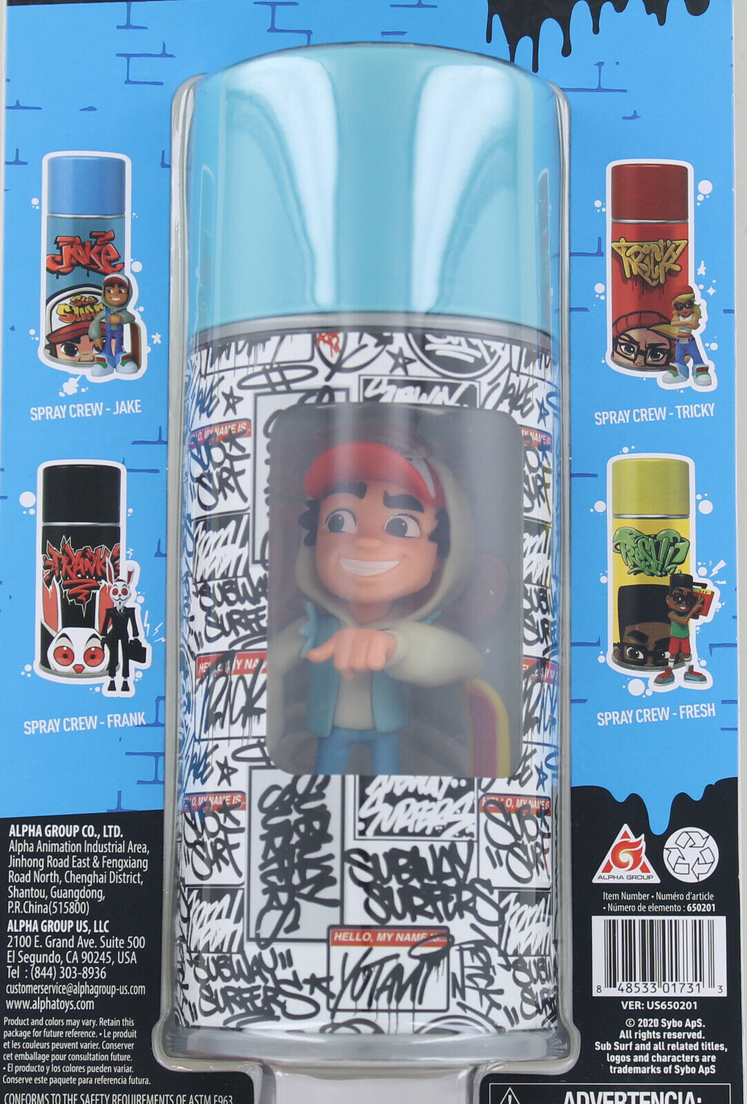 SUBWAY SURFERS Spray Can w Character or Character seperate YOU PICK NEW