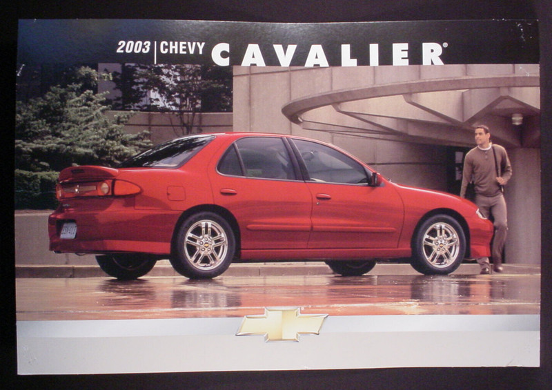 2003 Chevrolet Cavalier Dealership Showroom Poster / Sign - Original