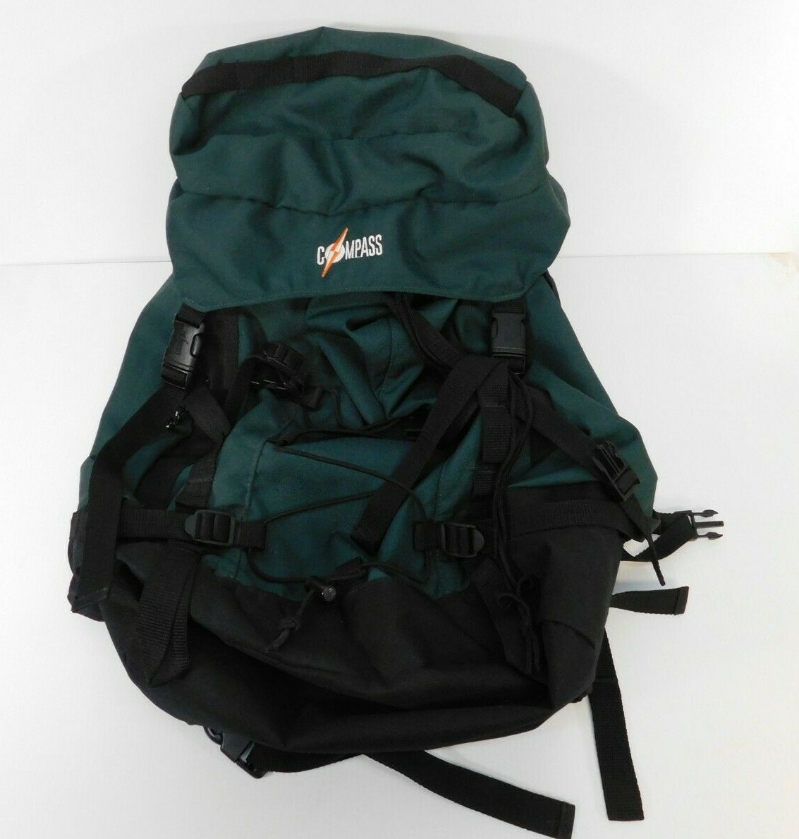 Green & Black Hiking Backpack with Multiple Pockets – Made in Korea for Outdoor Adventures-image