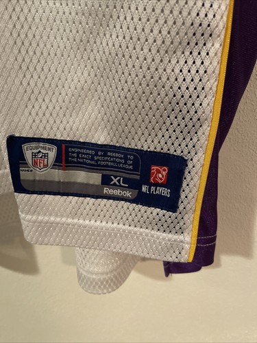 Vintage Minnesota Vikings Jersey Mens XL White Reebok On Field Brett Favre #4 - Picture 5 of 9