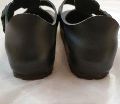 BIRKENSTOCK PARIS Mary Jane Flat Strap Shoes Black Narrow Size 35